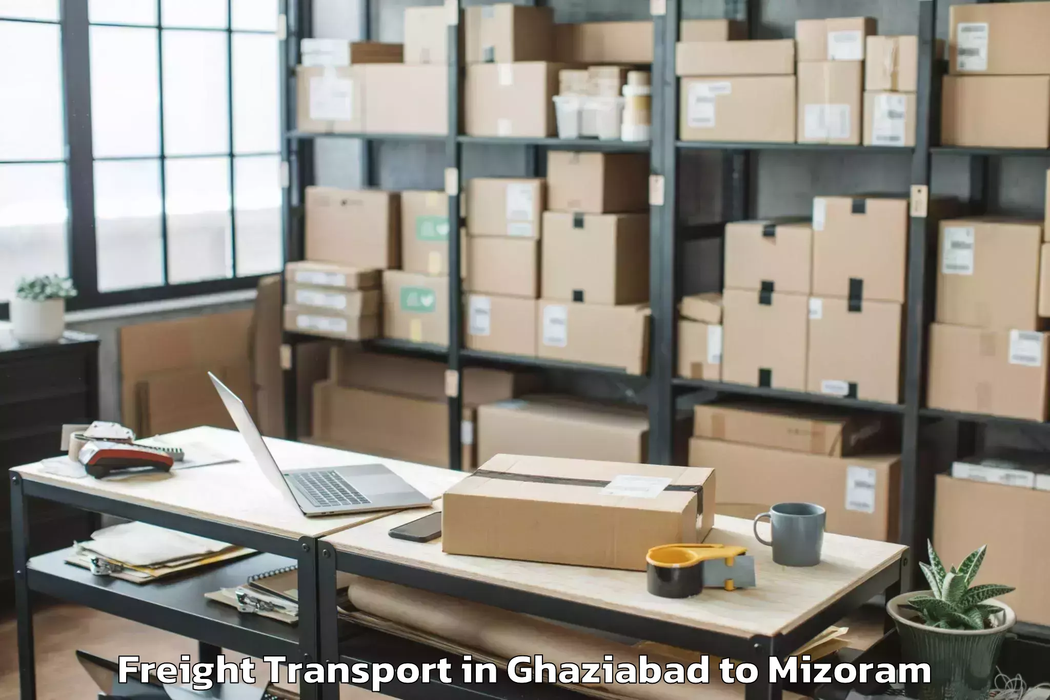 Affordable Ghaziabad to Bilkhawthlir Freight Transport